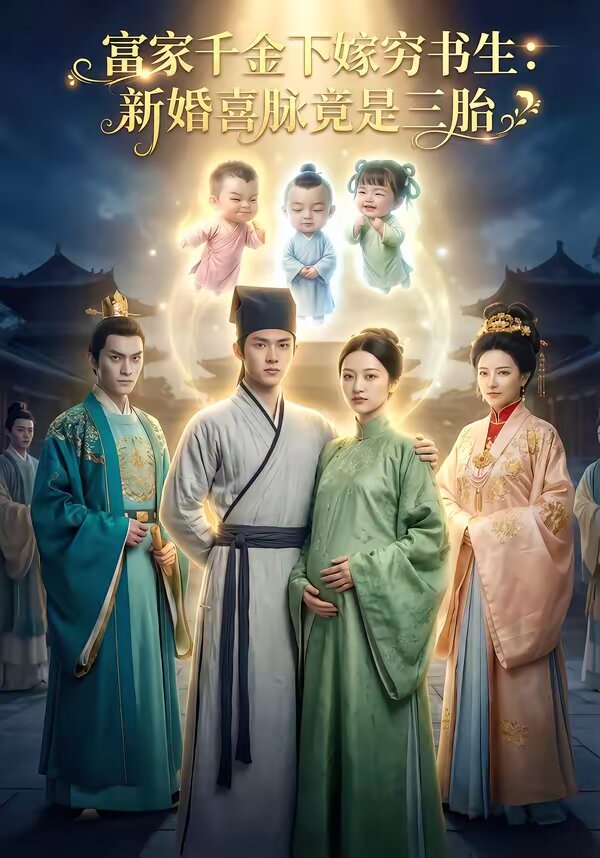 富家千金下嫁窮書生新婚喜脈竟是三胎