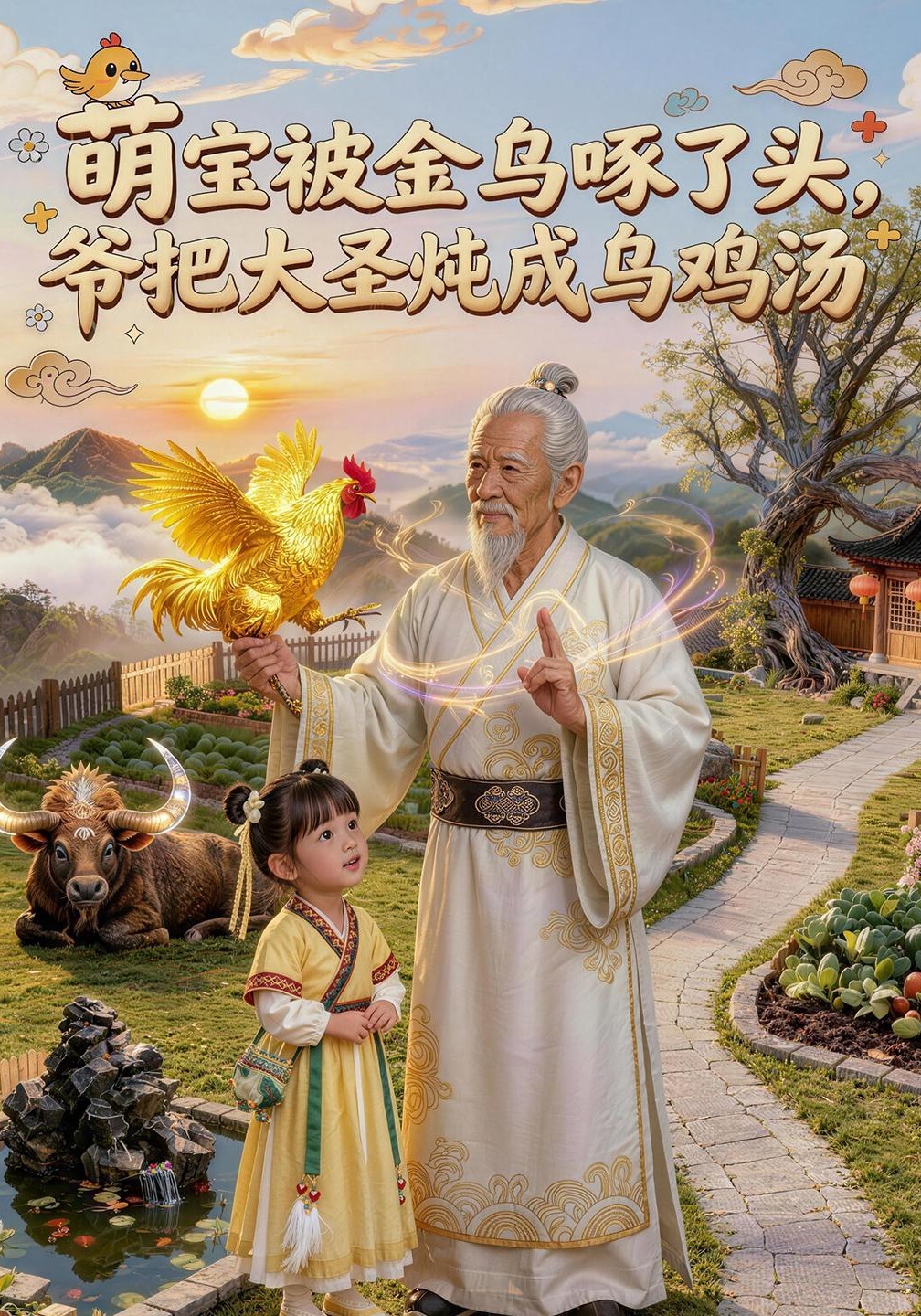 萌寶被金烏啄了頭，爺把大聖燉成烏雞湯封面圖