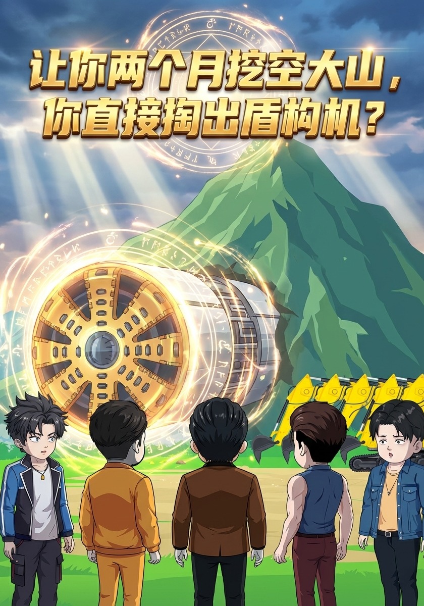 讓你兩個月挖空大山，你直接掏出盾構機封面圖